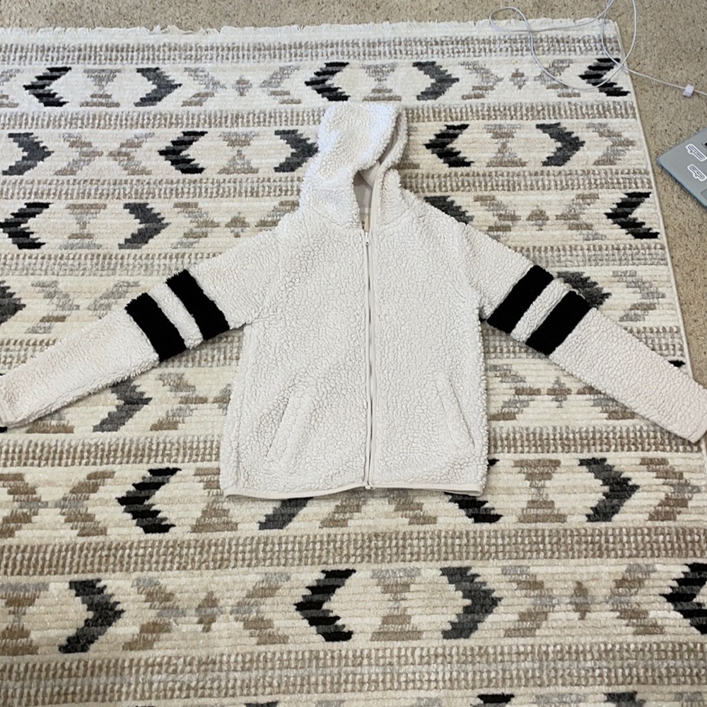 Fluffy white soft Sherpa